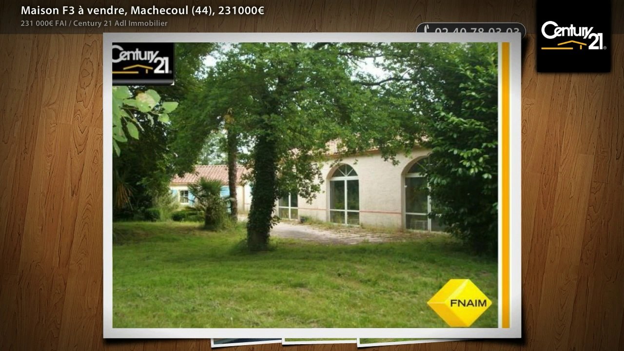 Maison F3 à vendre, Machecoul (44), 231000€