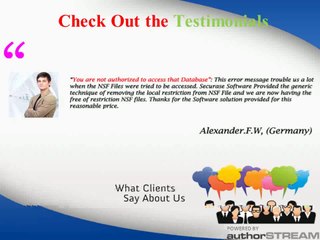 Lotus notes local database not Authorized