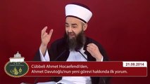 Cübbeli Ahmet Hoca'dan Davutoğlu'na dua