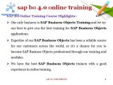 Sap-business objects online training in Hyderabad