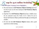 Sap-business objects online training in Hyderabad