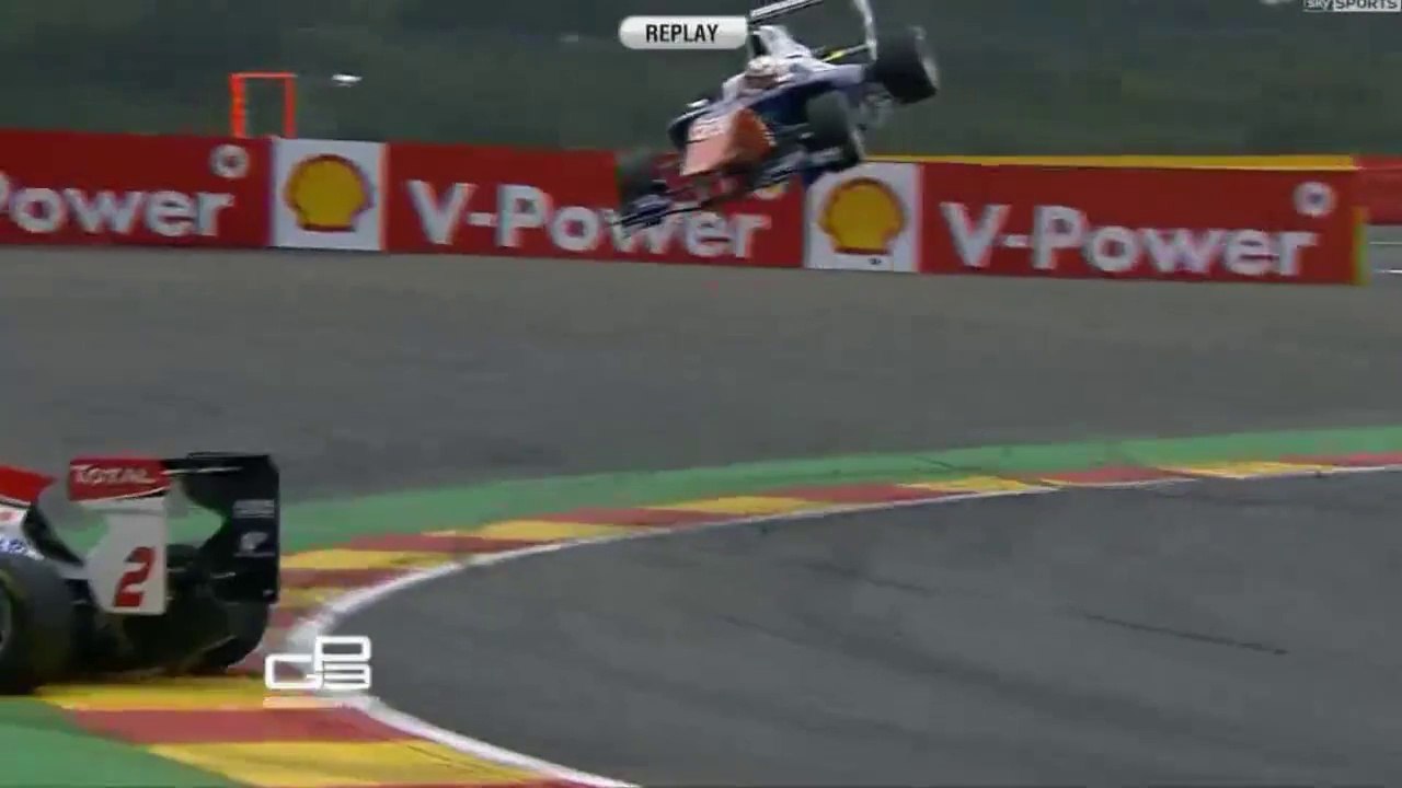 GP3 Spa 2014 Practice Massive crash Tereshchenko