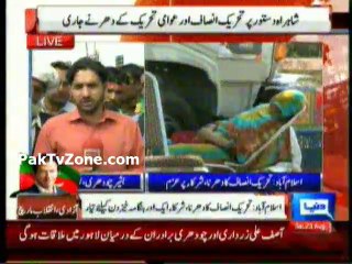 Inqilab March and Azadi march participants Activities