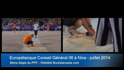 Europétanque, quarts du tir de précision - Juillet 2014