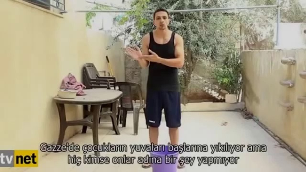 O da gazzeli çocuklar adına meydan okudu