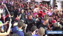 RCT - La Rochelle: l'arrivée des Toulonnais au stade Mayol