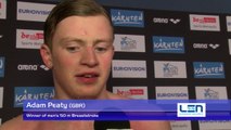 Adam Peaty, winner of men's 50 m Breaststroke – Day 11, Berlin 2014