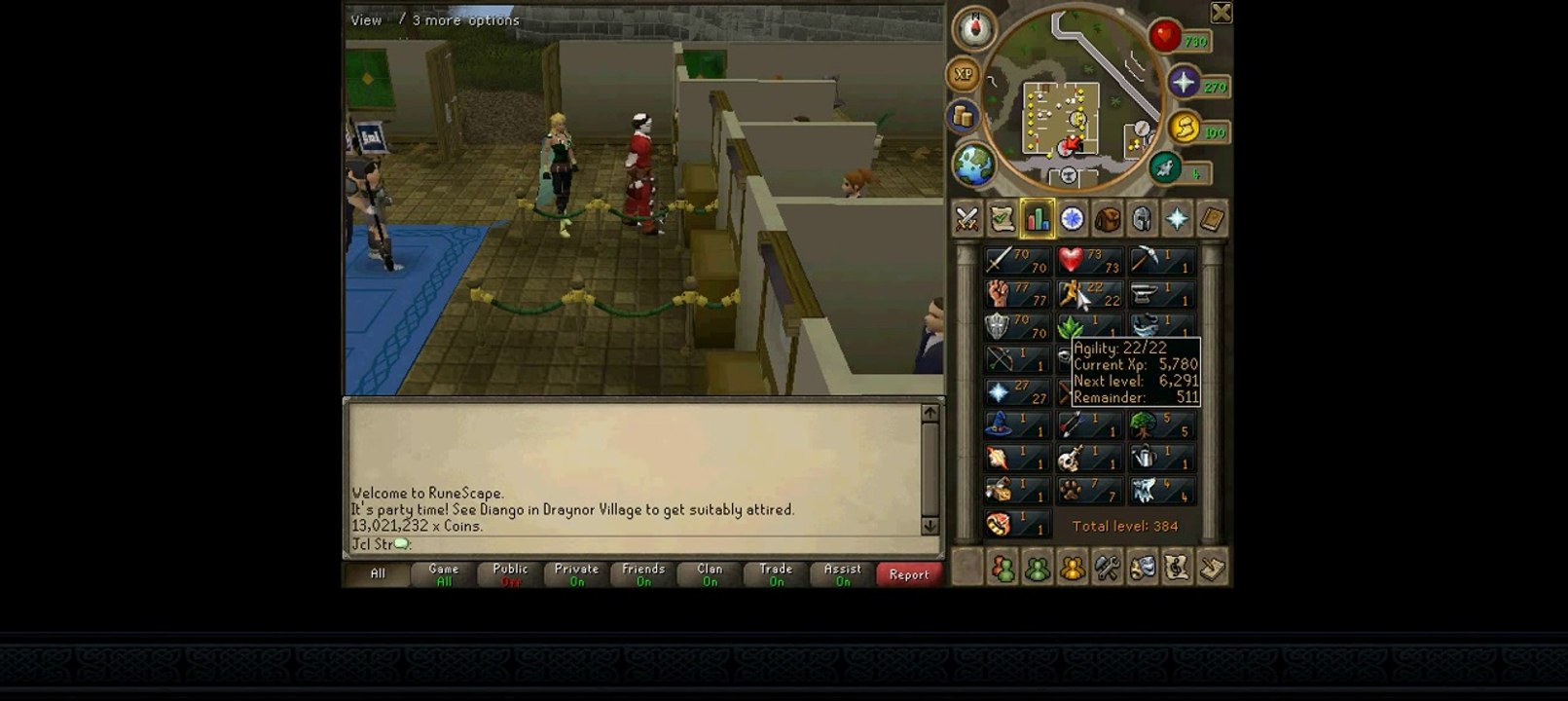 PlayerUp.com - Buy Sell Accounts - selling runescape account (86 COMBAT AND 13 MIL)