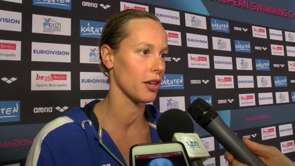 Federica Pellegrini, winner of women's 200 m Freestyle – Day 11, Berlin 2014