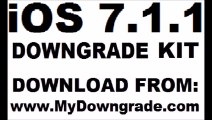 iOS 7.1.1 DOWNGRADE to iOS 7.1, 7.0.6, 7.0.4, 7.0, 6.1.4, 6.1.3 for iPhone 4, 4s, 5, 5c, 5s, iPad