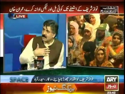 Ary News Special Transmission Azadi & Inqilab March 11pm to 12am - 23rd August 2014