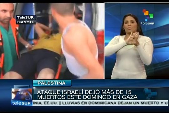 Hostilidades israelíes a Gaza causan 15 muertos este domingo