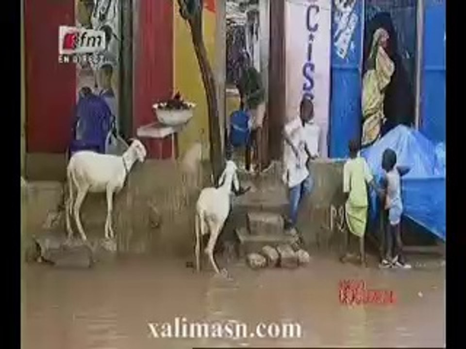 grand yoff sous les eaux de pluie deja