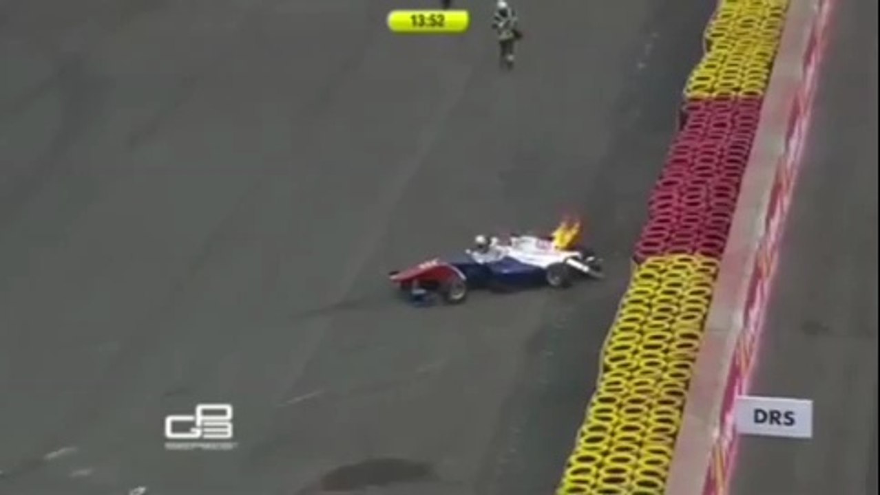 GP3 driver Konstantin Tereshchenko in horror crash at Spa