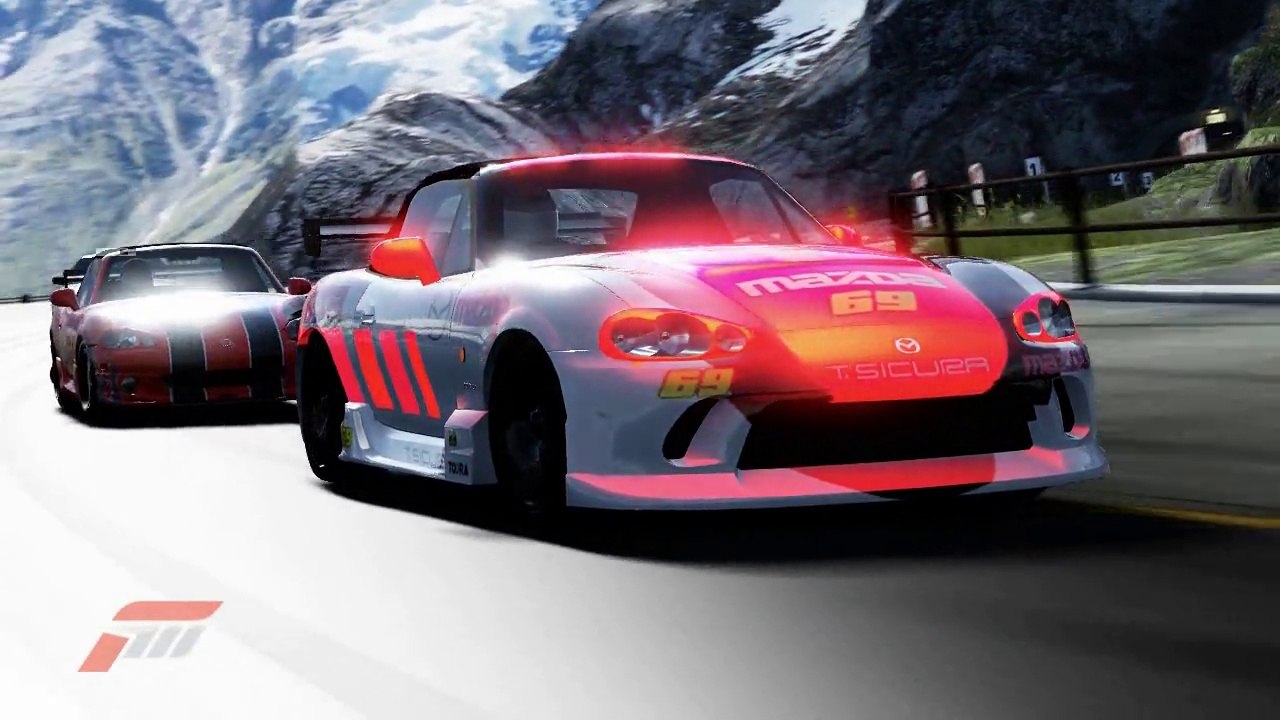 Mazda MX5 Miata Cup and supercars racing driting crashing - Hypetraxx - The Darkside remix with engine - part 105 HD