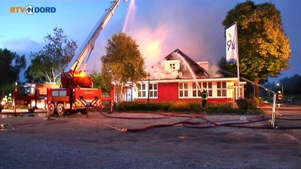 Beelden brand De Rietschans Haren - RTV Noord