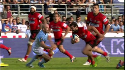 Bayonne-Oyonnax: Essai Thibault Lassalle (OYO) - J2 - Saison 2014/2015