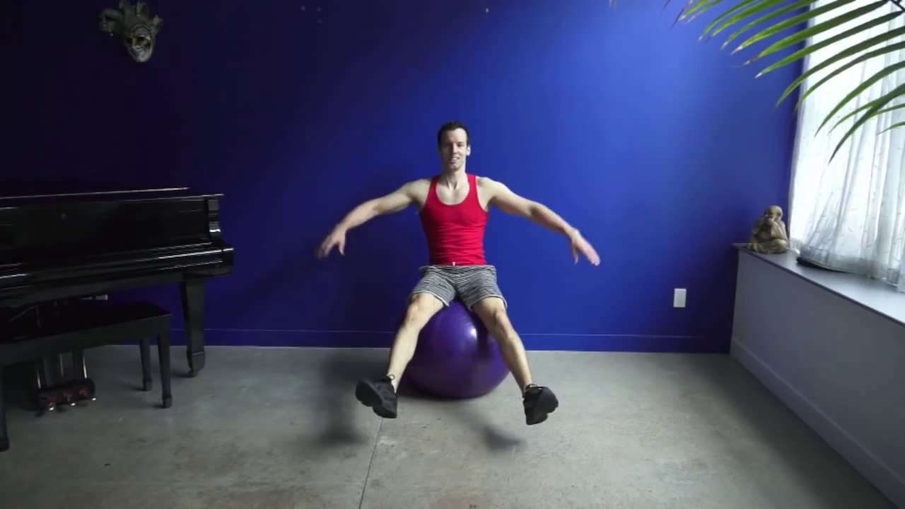 100 Abs Exercises on the Ball Part 1 Workout & Tutorial.