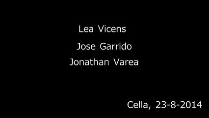 Lea Vicens, Jose Garrido y Jonathan Varea,  Cella 23-8-14
