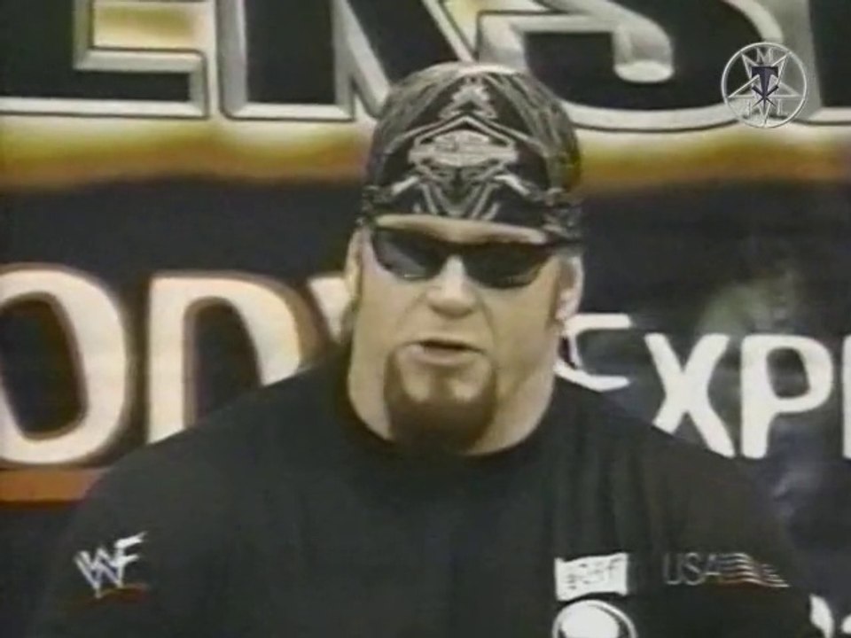 Undertaker warns Jesse "The Body" Ventura @ SummerSlam 1999 Press Conference 7/14/99