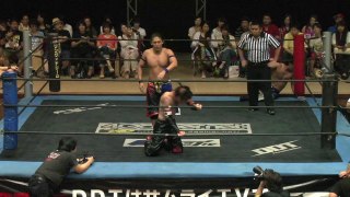 Smile Squash (Akito & HARASHIMA) vs. Isami Kodaka & MIKAMI (DDT - 07/13/14)