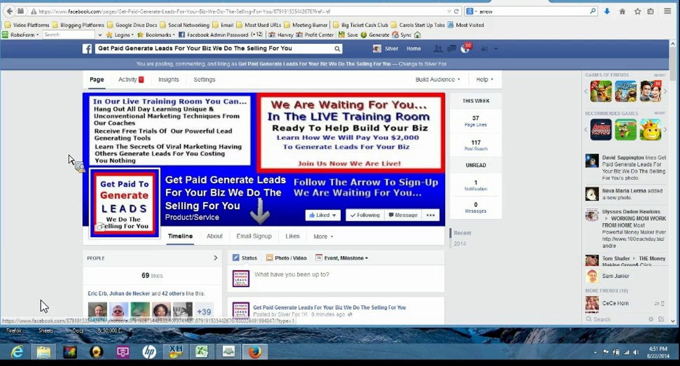Live TRAINING were you can learn all the latest secrets to capture more LEADS