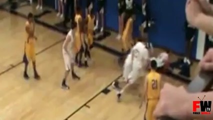 Painful Basketball Faceplant - Fails World