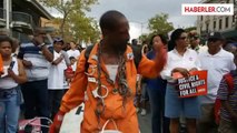 Öldürülen siyahi Garner için düzenlenen protesto - NEW