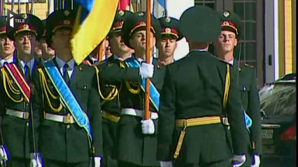 Angela Merkel en visite en Ukraine