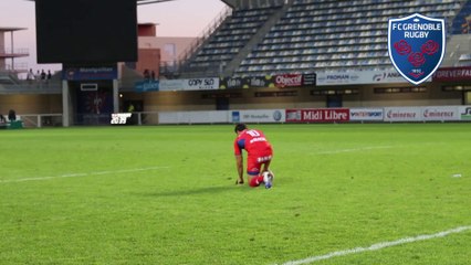 Jonathan Wisniewski retape la pénalité qu'il a manquée pendant la rencontre contre Montpellier