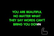 Beautiful by Christina Aguilera Karaoke instrumental