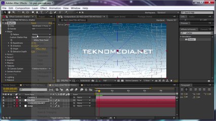 After Effects ile 3D Yazı Yazma (Shatter Metodu)