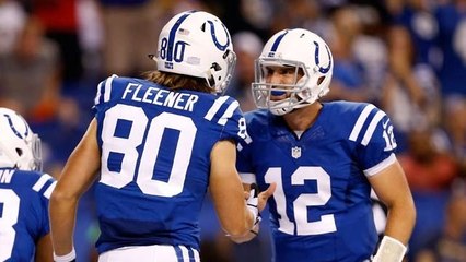 Fleener catches touchdown; decides not to dunk