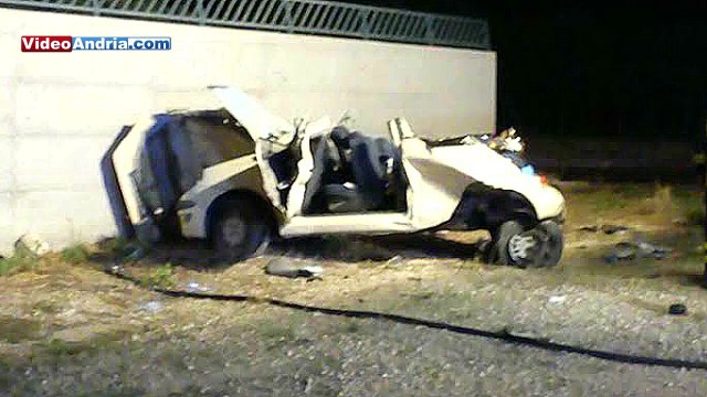 Incidente mortale sulla Sp 93 direzione Canosa. Vittime due 19enni