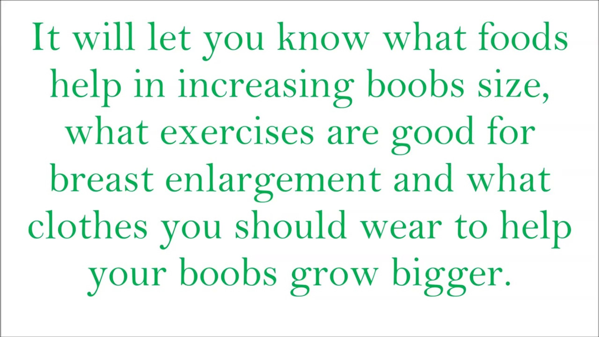 ⁣How To Increase Breast Size Naturally