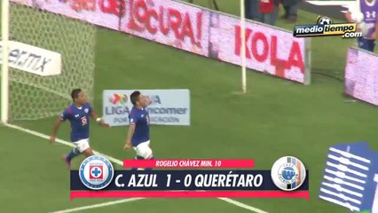 Los goles del: Cruz Azul vs Querétaro (2 - 1)