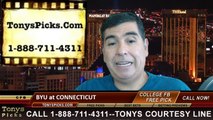 Connecticut Huskies vs. BYU Cougars Pick Prediction NCAA College Football Odds Preview 8-29-2014