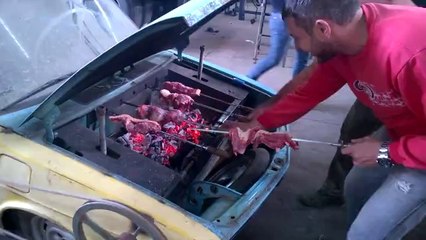 Zengin Donanımlı Modifiye Rus Arabasında Mangal Keyfi
