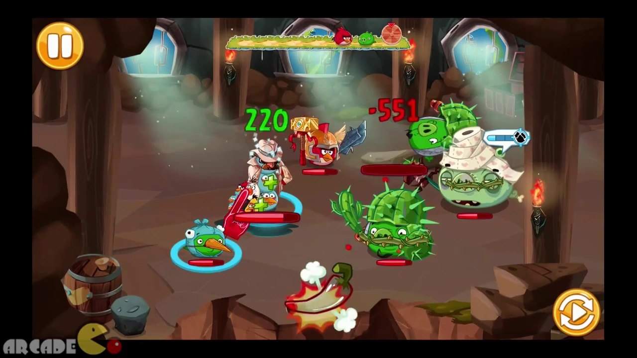 Angry Birds Epic  Sunday Daily Challenge DUNGELON  Sunken Pyramid Bonus Level