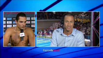 Avec quatre médailles d'or, Florent Manaudou est "content de sa semaine"