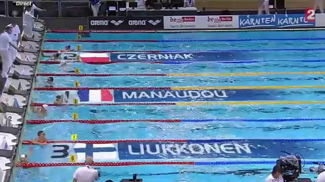 Victoire de Florent Manaudou (50m NL) - Championnats d'Europe 2014