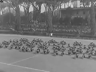 Traffic police motorcycle parade