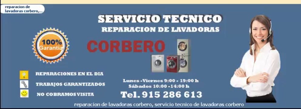 reparacion de lavadoras corbero hoy