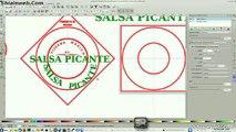 Inkscape Dibujando Etiqueta Para Botella De Salsa Picante Tata Vasco En Linux Fedora 20 KDE