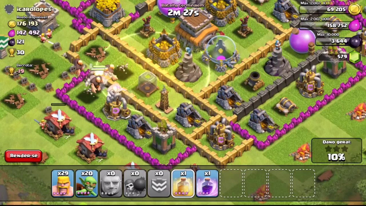 Clash Of Clans OkPatinhos #33 Uns ataques