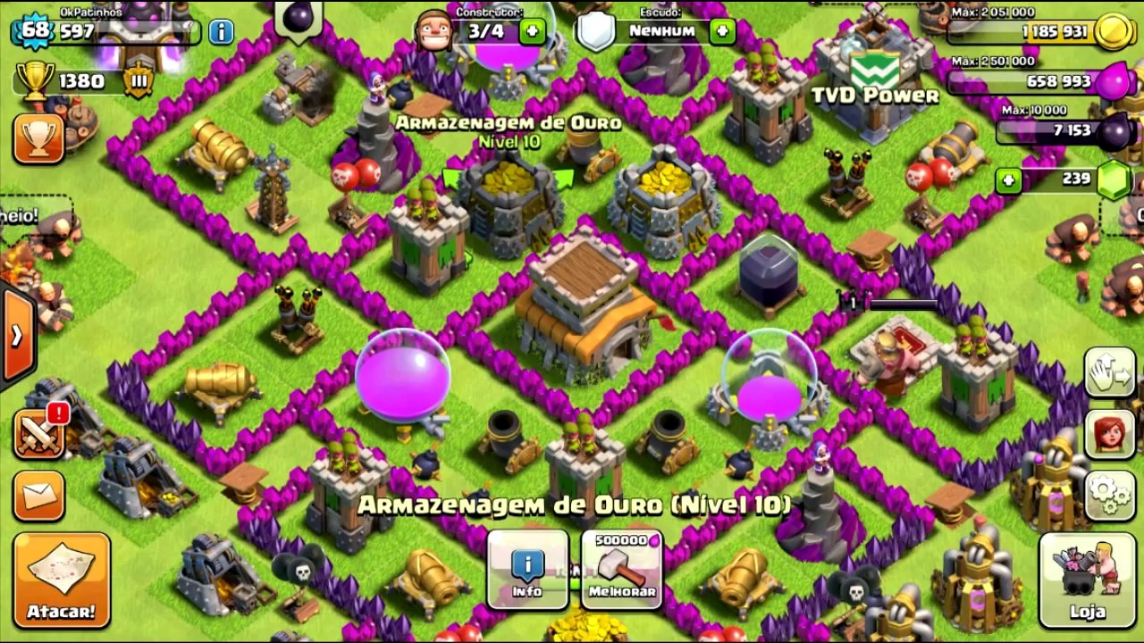 Clash Of Clans OkPatinhos #36 Ataque E Objetivos