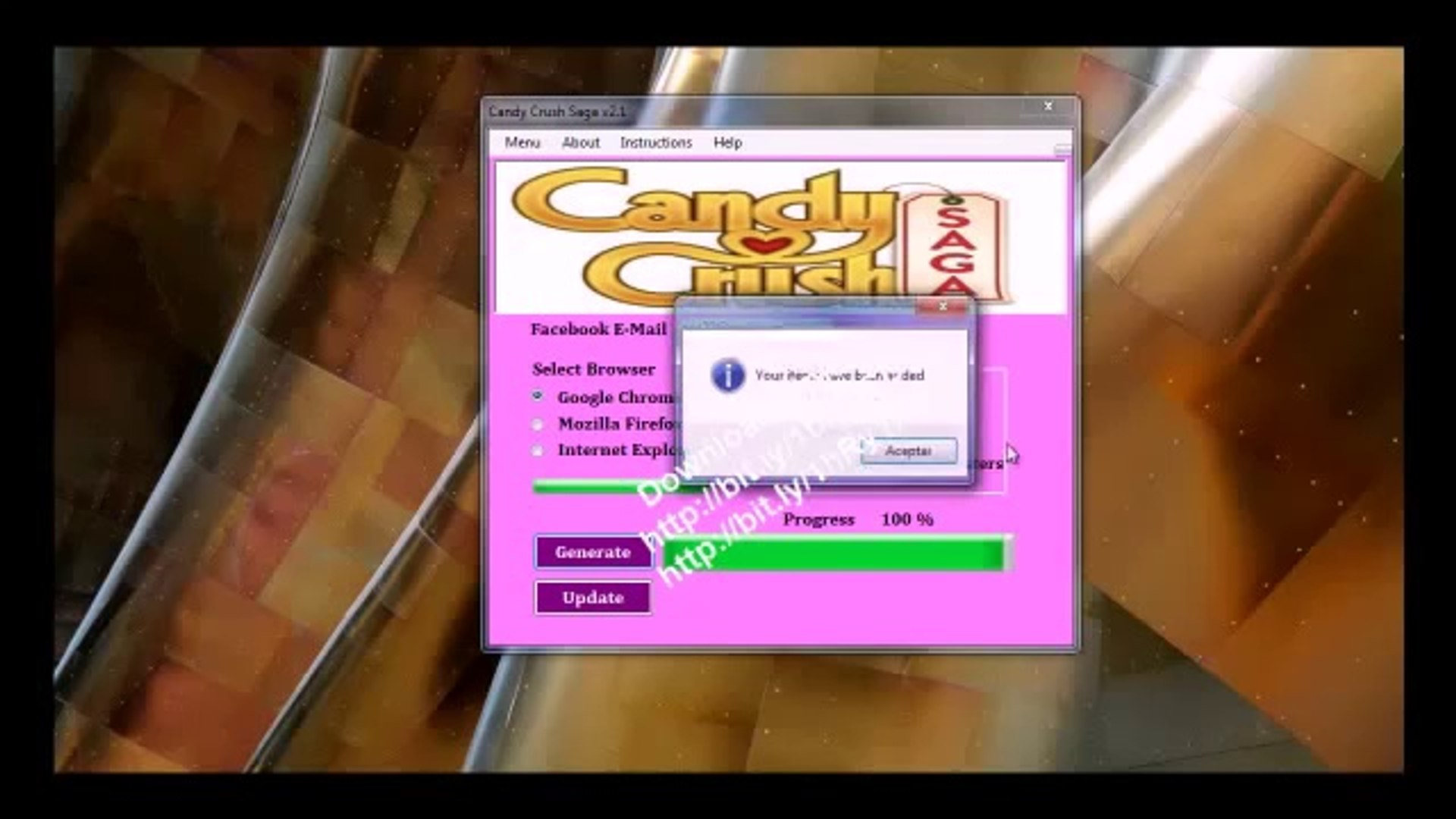Candy Crush Saga Bombs Hack