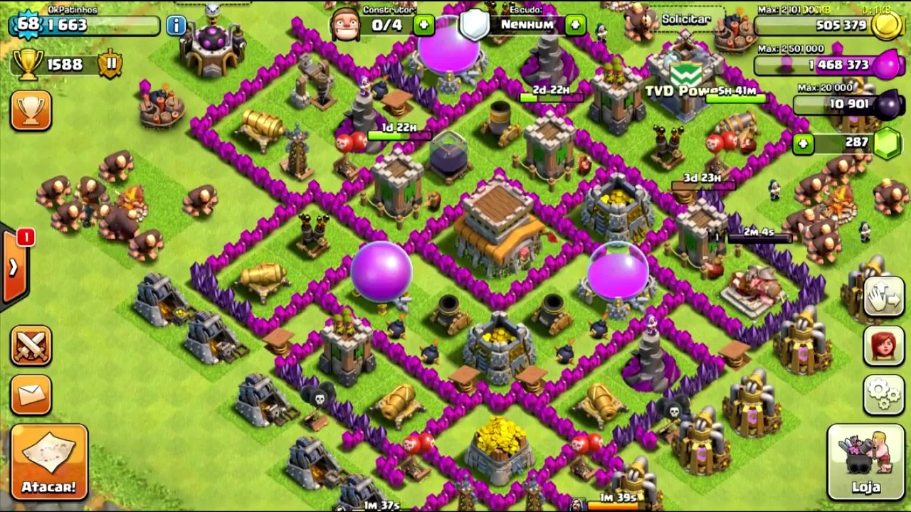 Clash Of Clans OkPatinhos #39 Melhorias Nos Ataques