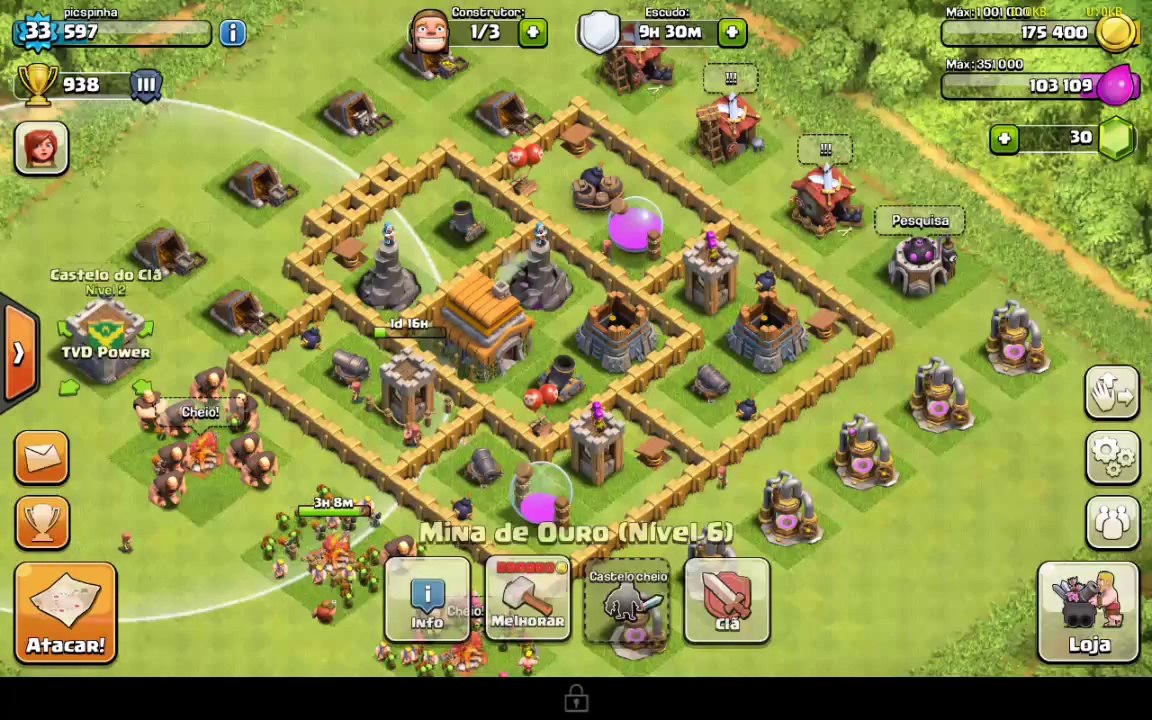 Clans Of Clans PicaPinha #1 Inicio Da Serie!!