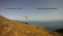 20 Ağustos 2014 - Uçmakdere - Sahin'in 450 metre önünde yelken uçuşu